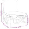 3 Piece Patio Lounge Set with Green Cushions Bamboo