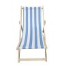 BEACH CHAIR stripe- folding chaise lounge chair