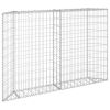 Trapezium Gabion Raised Bed Galvanized Steel 59.1"x7.9"x39.4"