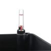 11" Composite Self-watering Square Planter Box - High - Dark Wood