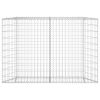 Trapezium Gabion Raised Bed Galvanized Steel 59.1"x7.9"x39.4"