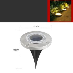 Outdoor Solar Lawn Garden Underground Light (Option: warm light)
