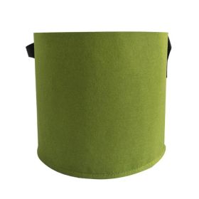 Portable Grow Bag Fabric Plant Bag with Handles - 3, 5, 7, 10, 15 or 20 Gallons (Color: Green)